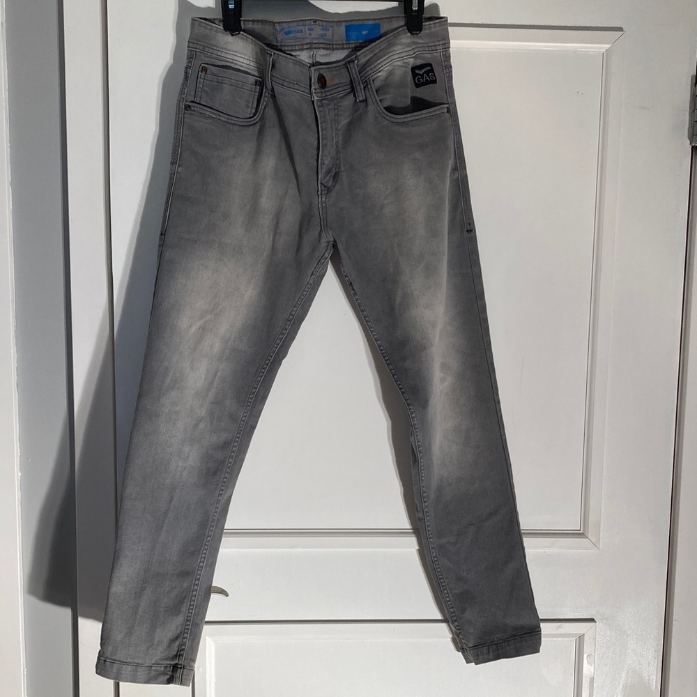 Men's Slim Fit Gray Jeans by Gas